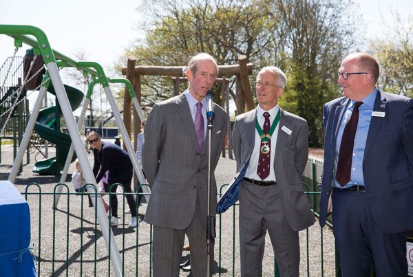 HRH Duke of Kent Opens Play Area