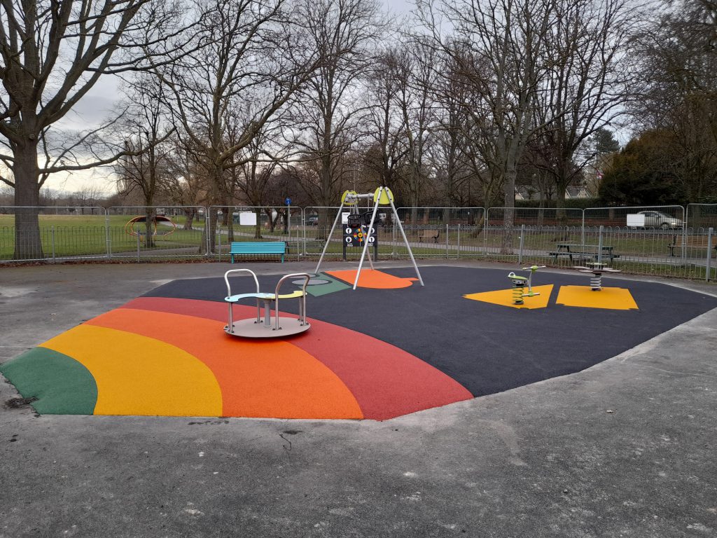Rainbow Design In Wet Pour By RTC Safety Surfacing