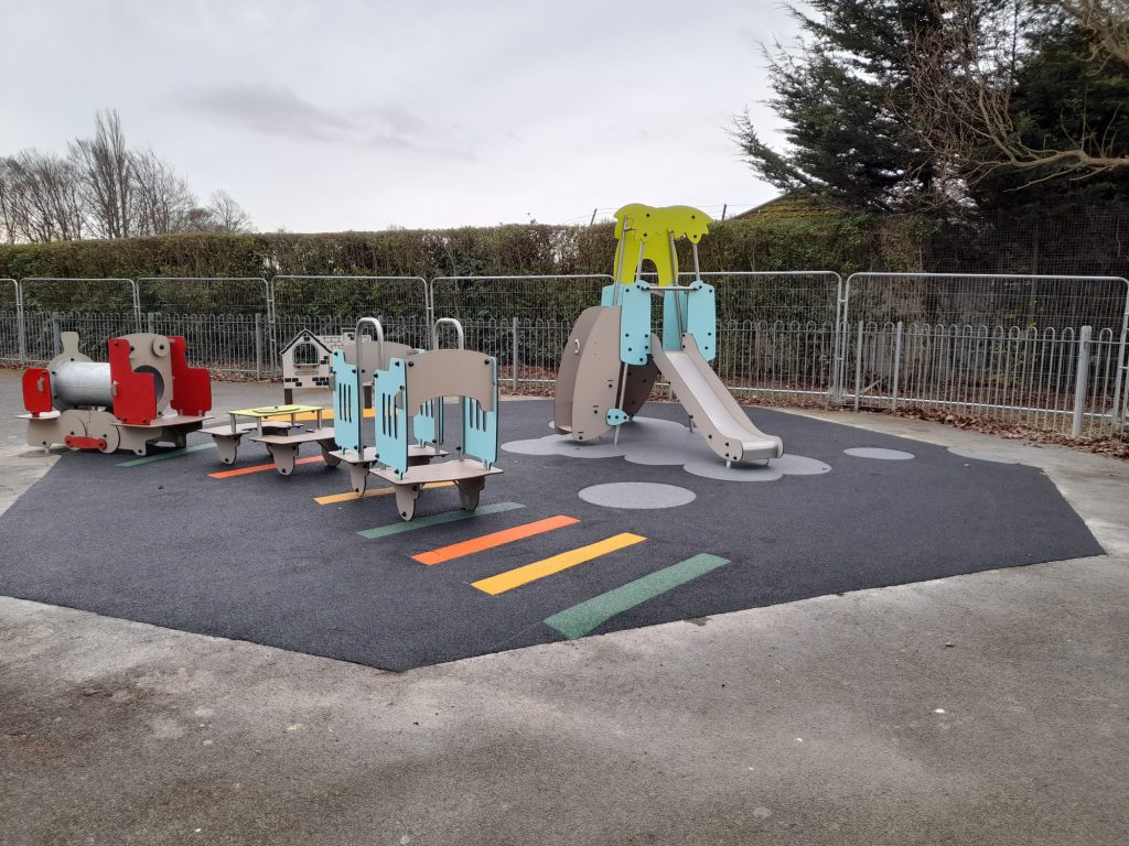 Train Design In Wet Pour By RTC Safety Surfacing