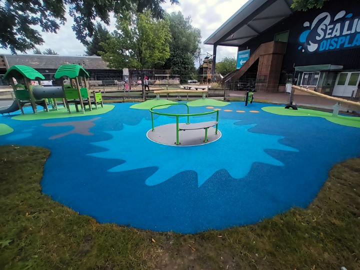 Sea Lion Themed Wet Pour, Coloured Wet Pour, By RTC